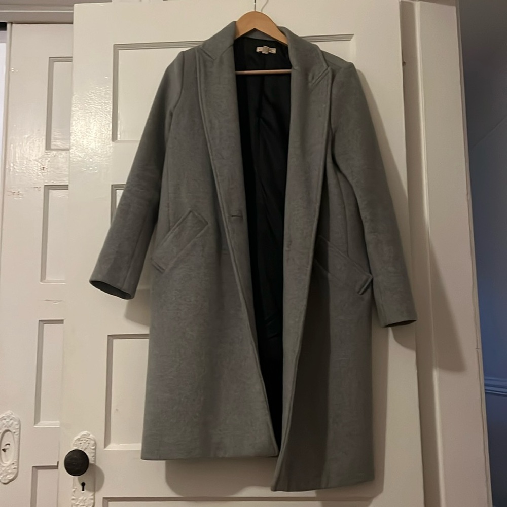 Bohme Long grey peacoat